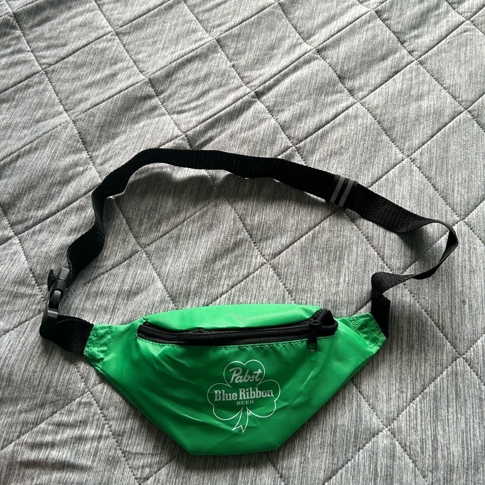 Pabst Blue Ribbon Shamrock Fanny Pack/Belt Bag